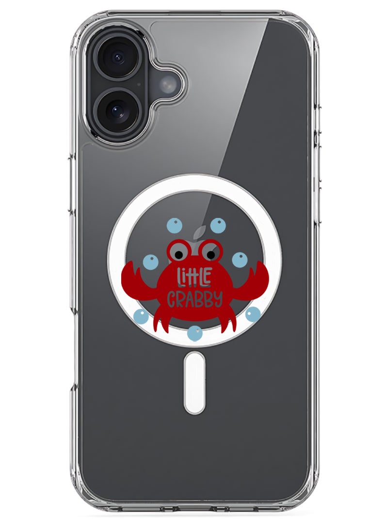 Theodor Magnetic Case for Apple iPhone 17 Compatible with MagSafe Wireless Charging, Shockproof Phone Bumper Cover - Little crabby - Image 1