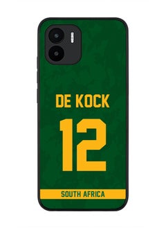 Rugged Black Edge Case for Xiaomi Redmi A1, Slim fit Soft Case Flexible Rubber Edges Thin Cover - Player Name - David Miller, Jersey Number- 10