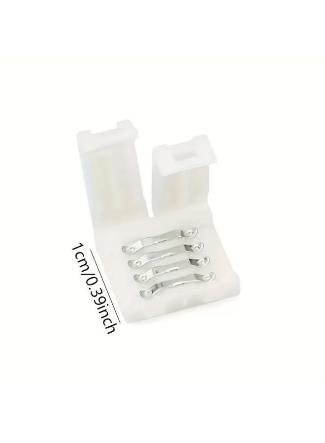8pcs 4 Pin RGB LED Strip Connector Solderless Seamless Adapter For SMD 5050 - Image 3