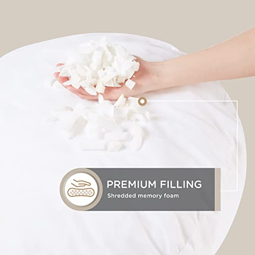 Codi Round Floor Pillow Insert, Large Thick Meditation Cushion, 32 Inch Circular Seating Cushions, Memory Foam Added, Advanced - Image 2