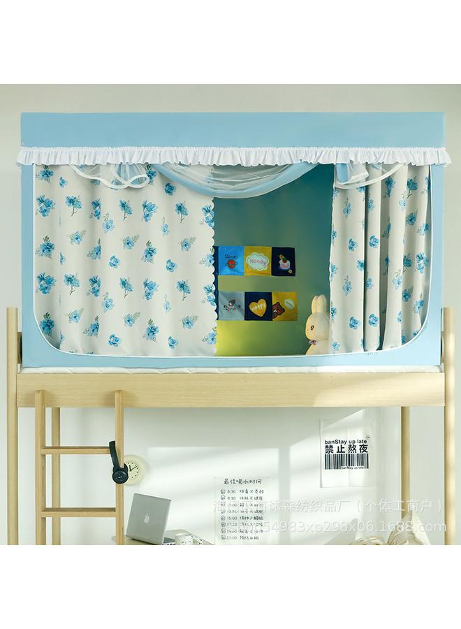 Bluejw 10Y Cross-border College Student Dormitory Mosquito Net Upper And Lower Bed Curtain Integrated Coating Shading Bed Curtain With Bracket Manufacturers - Image 1