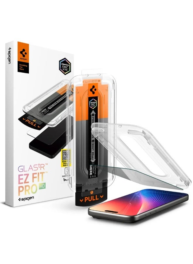 Spigen حماية شاشة GLAStR EZ Fit لجهاز iPhone 17 PRO MAX / 16 PRO MAX الخصوصية [1 عبوة] زجاج مقسى فائق الجودة مع تقنية المحاذاة التلقائية - 1 عبوة - Image 1