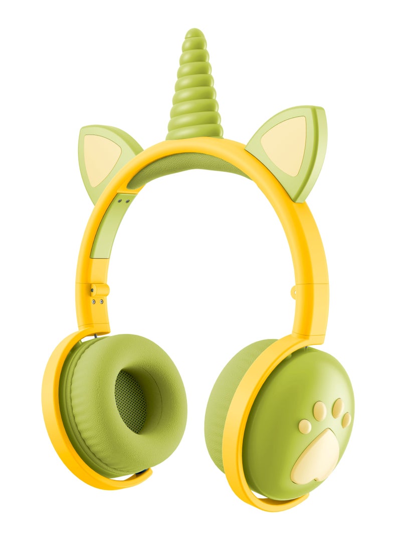 GULFLINK Bluetooth Wireless Headphones for Kids Teens Adults Green - Image 1