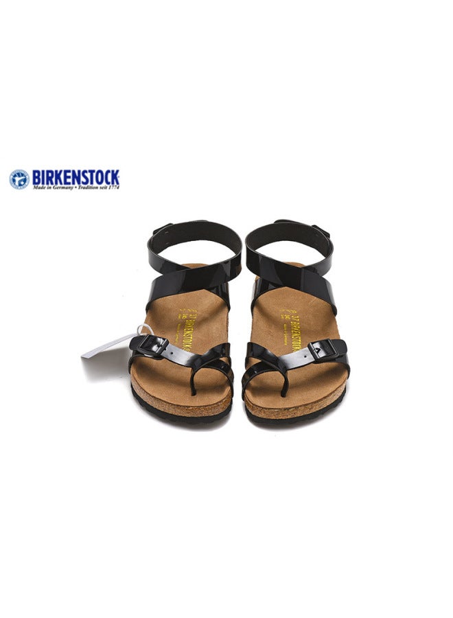Summer High-top Strap Cork Sandals For Men And Women Lovers Shoes Casual Set Toe Roman Beach Sandals For Women