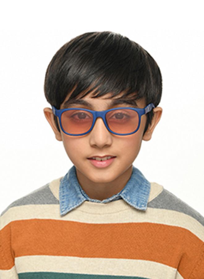هوبر نظارات شمسية للأطفال مستكشفو الفضاء من لينسكارت بإطار مربع عصري للحماية من الأشعة فوق البنفسجية والاستقطاب للأولاد والبنات عمر - سنوات - Image 3
