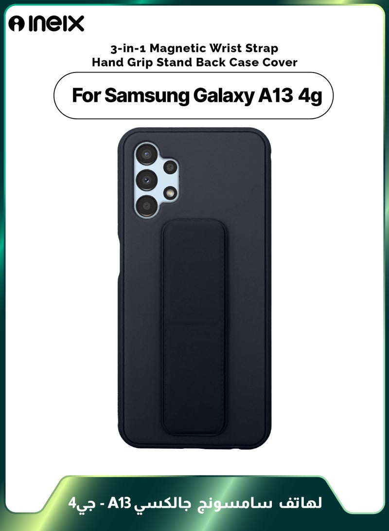 إينيكس جراب حماية 3 في 1 مغناطيسي ذو مسند للهاتف سامسونج جالكسي ايه13 4 جي-أزرق بحري - Image 1