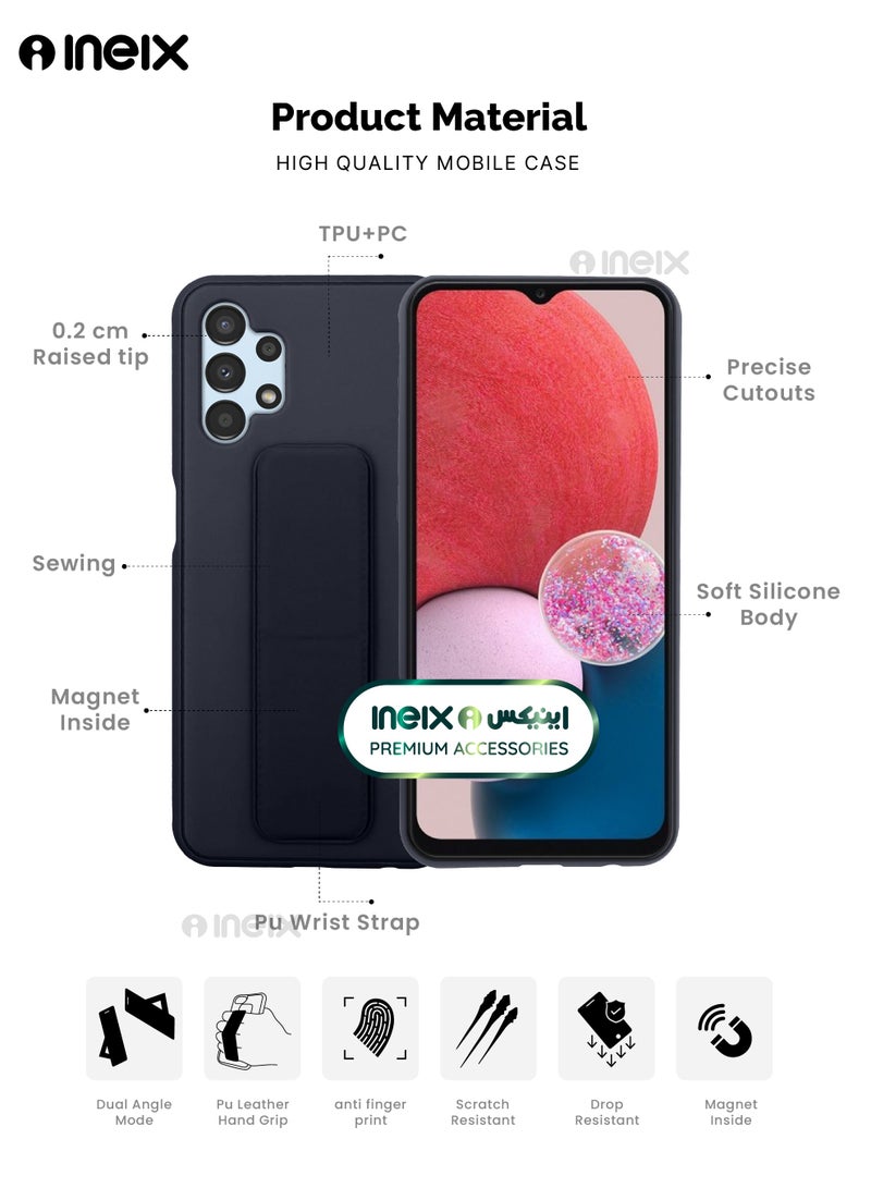 إينيكس جراب حماية 3 في 1 مغناطيسي ذو مسند للهاتف سامسونج جالكسي ايه13 4 جي-أزرق بحري - Image 2