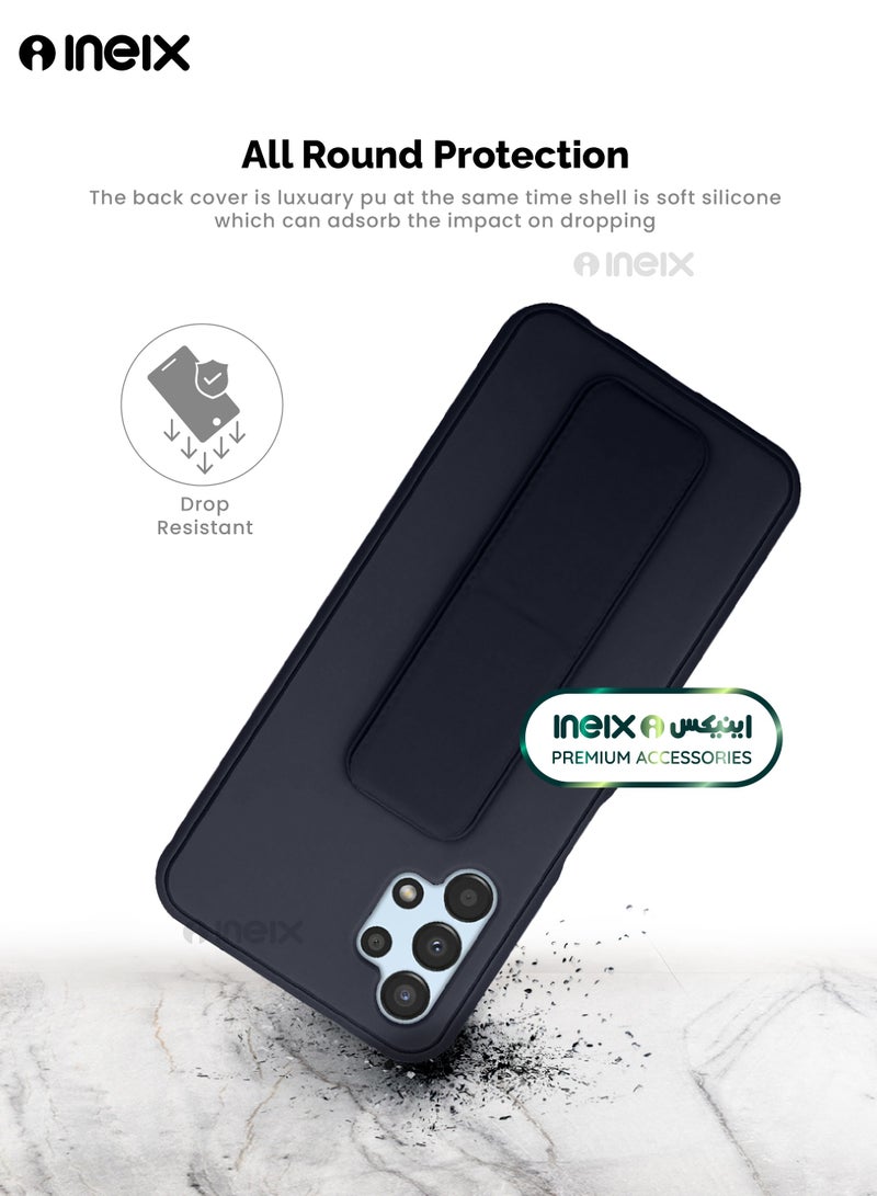 إينيكس جراب حماية 3 في 1 مغناطيسي ذو مسند للهاتف سامسونج جالكسي ايه13 4 جي-أزرق بحري - Image 5