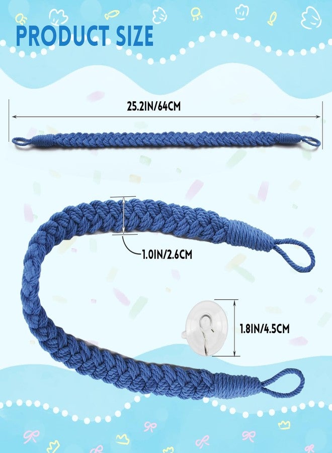 MUYG 2PCS Hermit Crab Climbing Toys,Hermit Crab Rope Ladder Decor Reptile Hanging Vines Toys Hermit Crab Supplies Reptiles Habitat Tank Terrarium Accessories for Lizard Leopard Gecko Tree Frog(Blue) - Image 2