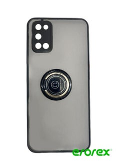 erorex Protective Case Cover For OPPO A52 With Magnetic Ring Holder Black  - Image 1