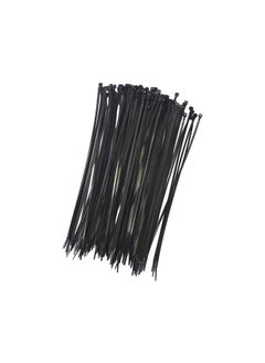 Electronicspices Pack of 100 Heavy Duty Industrial Wire Black Self Locking Cable Zip Ties 25mmX100mm  - Image 1