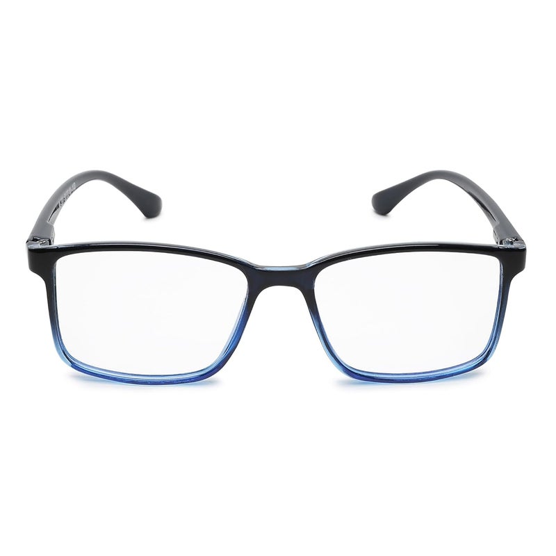 CRIBA Blue Square Reading Glass Computer Blue Cut Power +0.50+0.75+1.00+1.25+1.50+1.75+2.00+2.25+2.50+2.75+3.00 for Eye Protection from Laptop/Mobile Screen for Men & Women-F - Image 1