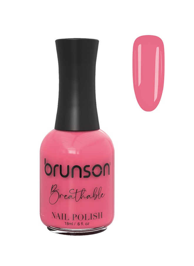 brunson Breathable Nail Polish Halal nail polish Wudu friendly Quick-Dry Vegan long lasting but easy peel off   18ml BH383 