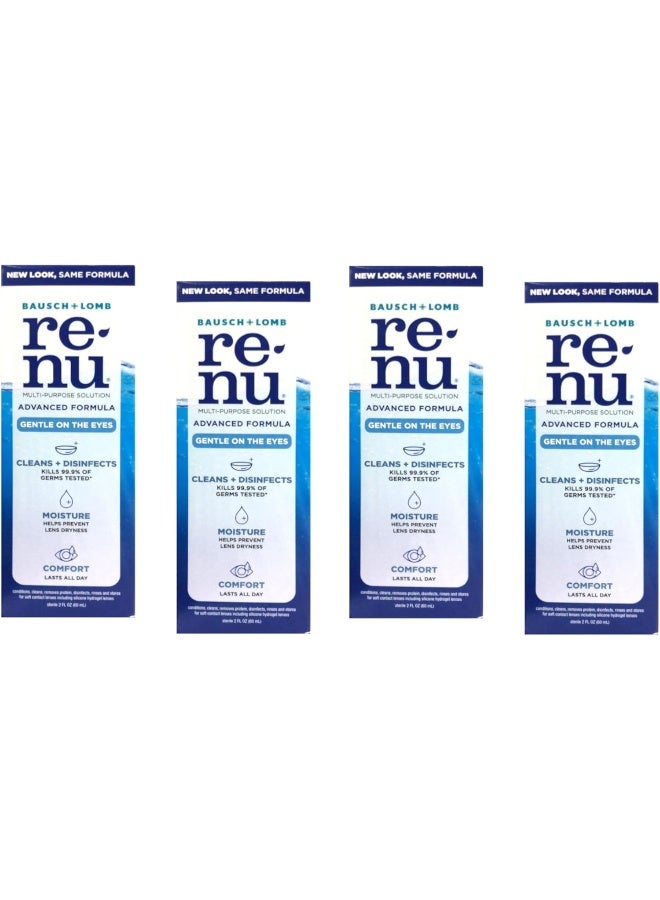 Renu Renu Fresh Multi-Purpose Contact Lens Solution 2 oz Travel Size (Pack of 4)  - Image 1