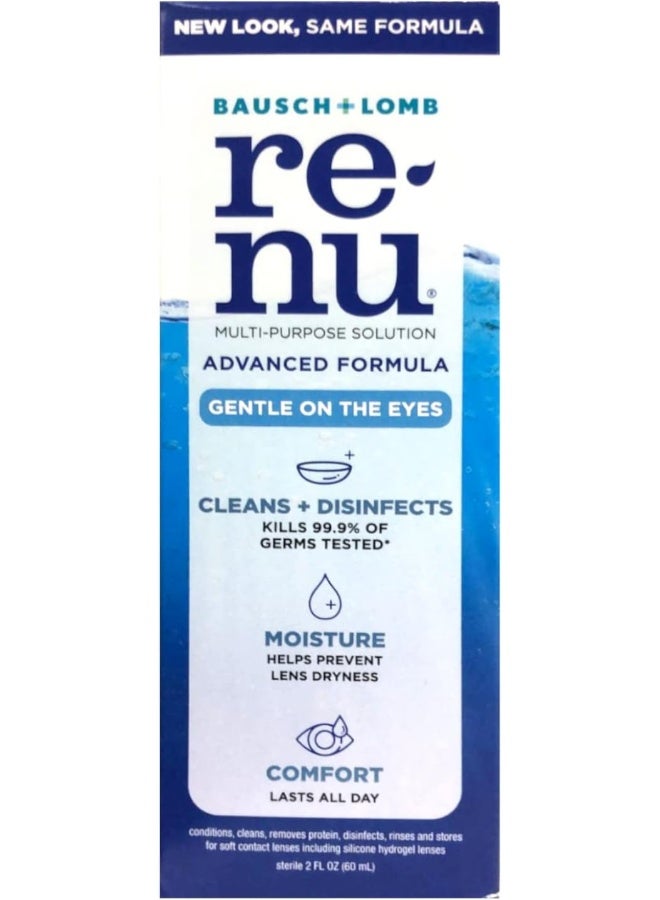 Renu Renu Fresh Multi-Purpose Contact Lens Solution 2 oz Travel Size (Pack of 4)  - Image 2