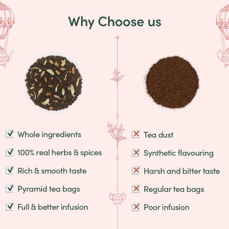 Vahdam صندوق هدايا مجموعة شاي فهدام الخاصة - 24 شاي - Image 5