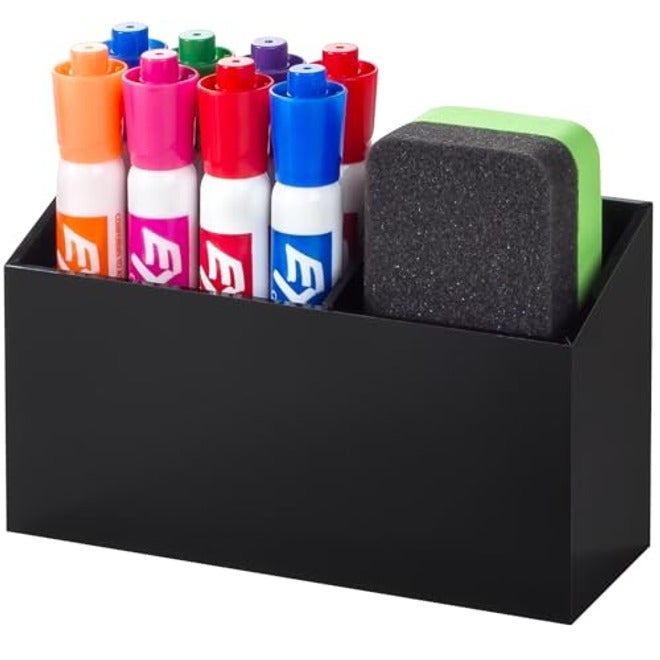 BEYGORM Magnetic Dry Erase Marker Holder for Whiteboard,Non-slip Acrylic Magnet Pen Holder for Fridge Refrigerator,Locker Organizer for Work,Locker Accessories,Pencil Cup for Desk,Marker Organizer