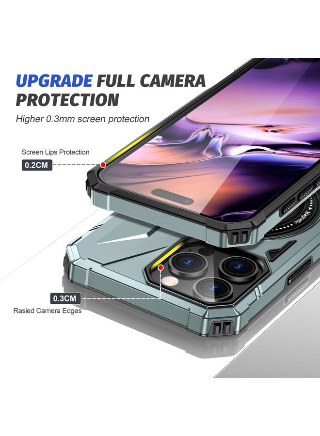 اس-توب جراب هاتف مغناطيسي مقاوم للصدمات من MagSafe لهاتف iPhone 16 Pro مع حامل حلقي - Image 4