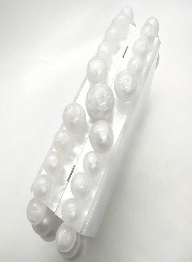CUXVA Acrylic Beaded Clutch for Women Marble Evening Handbag Bridal Purse Crossbody Bag with Chain for Wedding Party Prom - Image 4