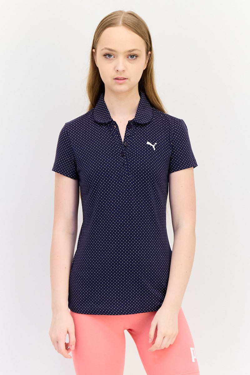 PUMA تي شيرت بولو تنس قصير الأكمام للنساء، متعدد الألوان - Image 1