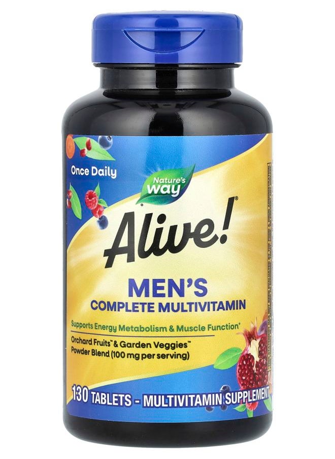 Nature's Alive!® Men's Complete Multivitamin 130 Tablets 