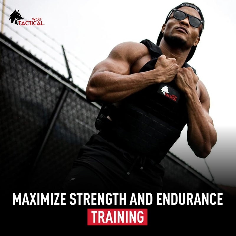 WOLF TACTICAL Weight Vest Plates - 5.75/8.75/14.5/19.75LB Pairs - WODs, Strength Training, Running, Heavy Workouts - Image 5