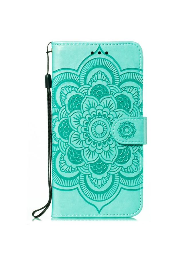 S-TOP Case For Motorola Moto G73 Sun Mandala Embossing Pattern Phone Leather Case - Image 2