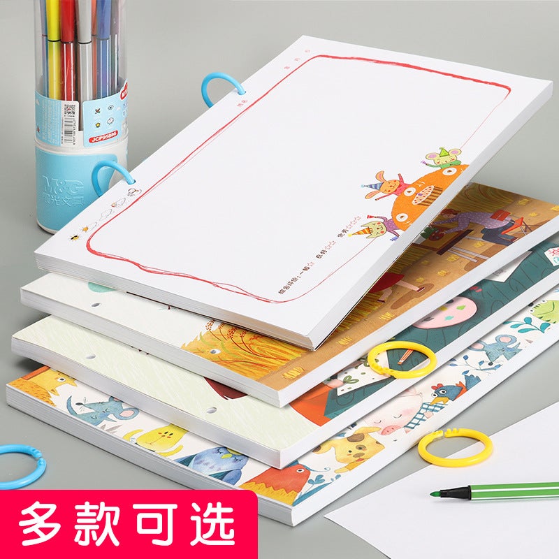 Jerry Children'S Drawing Book A4 Loose-Leaf Drawing Book Kindergarten Drawing Book Thickened Large Graffiti Coil Drawing Paper - Image 5
