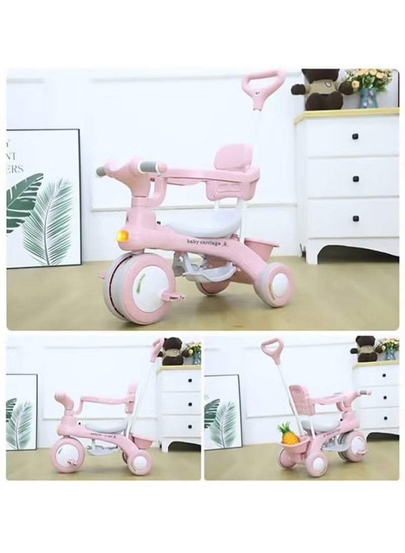 Easy BUYE Children Bike, Kids Tricycle with Guardrail, Toddler 3 Wheel Stroller for Boys and Girls Ages 1-6 Years - Image 4