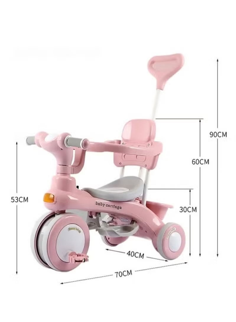 Easy BUYE Children Bike, Kids Tricycle with Guardrail, Toddler 3 Wheel Stroller for Boys and Girls Ages 1-6 Years - Image 5