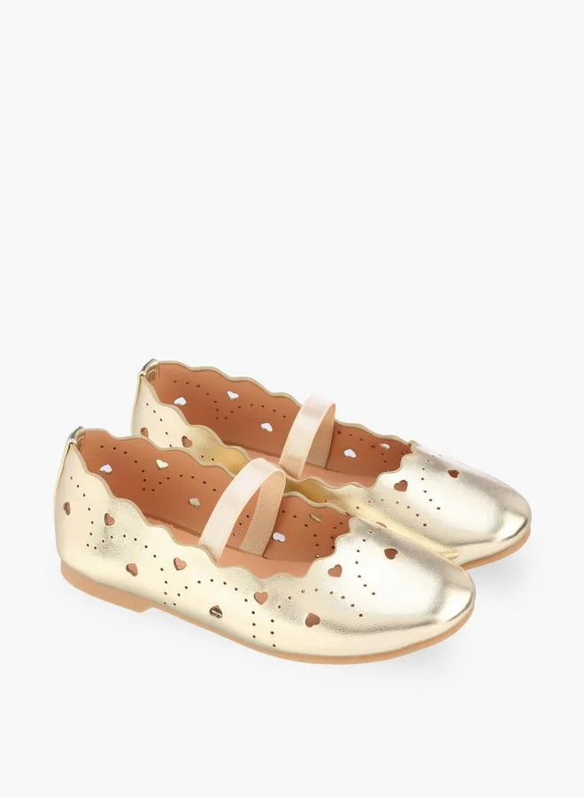 Juniors Girls Elastic Strap Ballerina Shoes