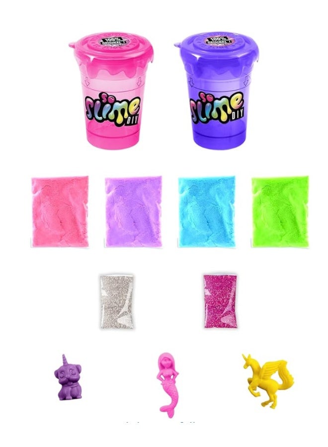 HaHaHai DIY Crystal Slime Factory Kit for Kids – Make 10 Colorful Slimes Just Add Water, No Glue, No Mess – Glitter Foam Non-Sticky Slime Making Set with Shakers & Decorations (Perfect Kids Gift) - Image 4