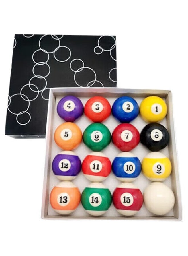 Livex Billiard Table, Black 8 Ball, American Pool Balls, 16 Colors, Large Size, Resin Balls, 57.2Mm - Image 1