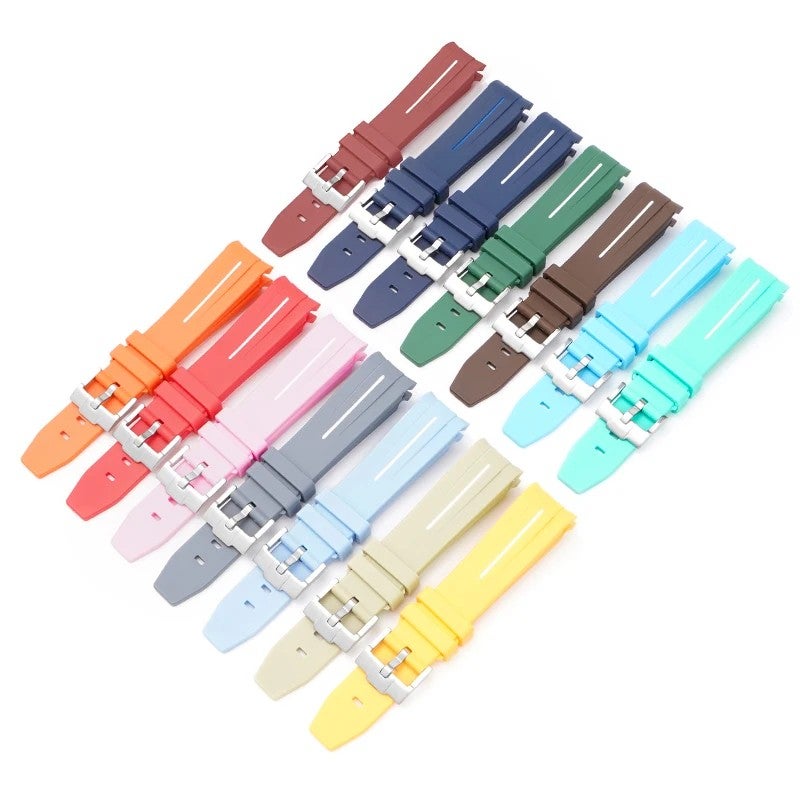 Bluejw 42 Colors Curved End Sport Rubber Watch Bands 20mm 21mm 22mm – Water Resistant Replacement Watch Strap for Men and Women - Image 2