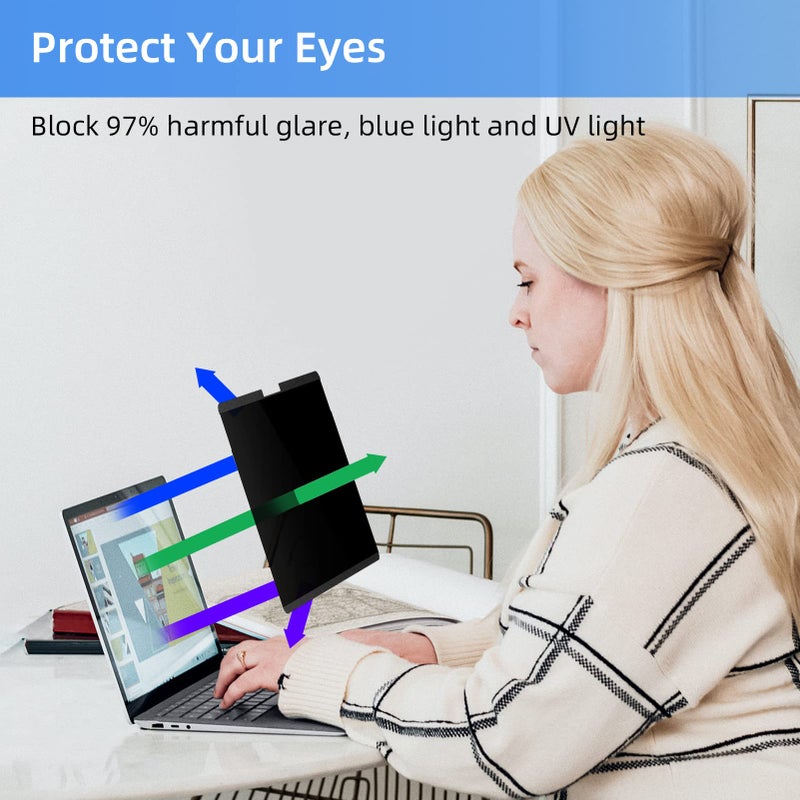 Mamol Magnetic Privacy Screen for 12.3 inch Surface Pro 7 Plus/7/6/5/4/3, Removable Anti Glare Blue Light Filter, Anti-Spy Screen Protector for Microsoft Surface Pro 7+, Pro 7, Pro 6, Pro 5, Pro 4/3 - Image 5