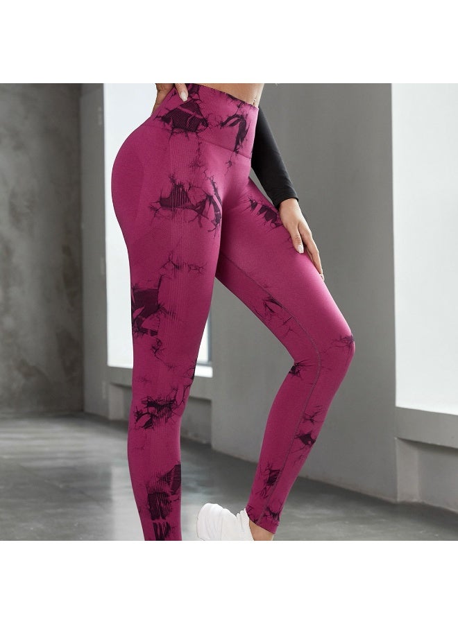 Yoga Pants Fitness Women Cycling Gym Seamless Tights Sports Leggings High Waist  Trousers Workout Sports Wear  - Image 1