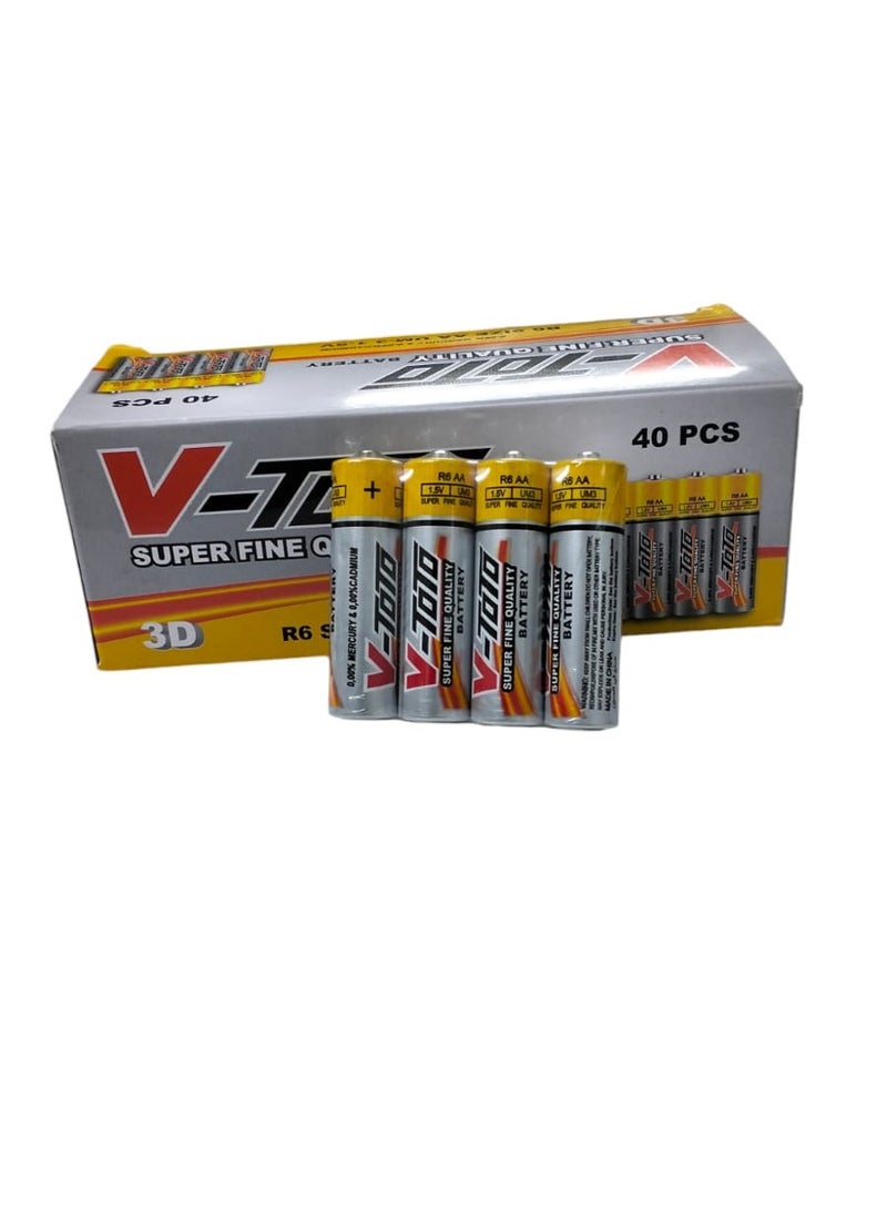 3D V-toto 40-Piece High Power AA UM-3 Battery - Image 2
