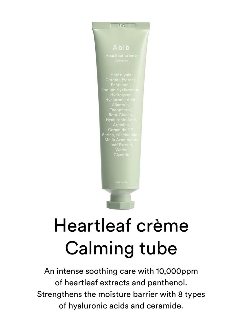 abib - Abib Heartleaf Creme Calming Tube 2.54 Fl Oz 75ml - Image 1