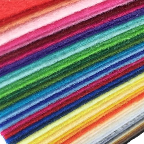 flic-flac 16PCS 8 x 12 inches (20 x 30cm) Assorted Color Felt Fabric Sheets Patchwork Sewing DIY Craft 1mm Thick - Image 4
