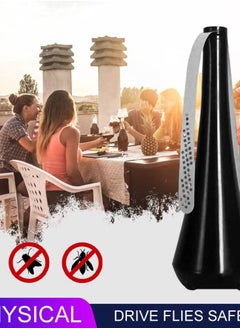 SYOSI Fly Repellent Fan, Fly Fans for Food Home Mosquito Repellent Fan, Outdoor Dinner/Party/Barbecue Desktop Flying Fan, Portable Mosquito Repellent Fan  - Image 4