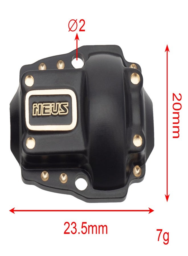 MEUS RACING غطاء تفاضلي نحاسي أمامي وخلفي من MEUS RACING، وزن 7 غرام، لسيارة Redcat Ascent-18، قطع غيار لسيارات الزحف التي تعمل بالتحكم عن بعد بمقياس 1/18 - Image 3