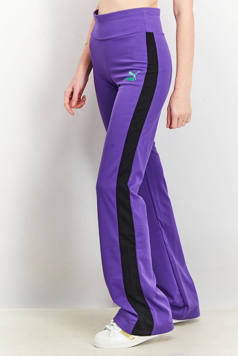 PUMA Women Sportswear Fit Dua Lipa T7 Pants, Purple - Image 3