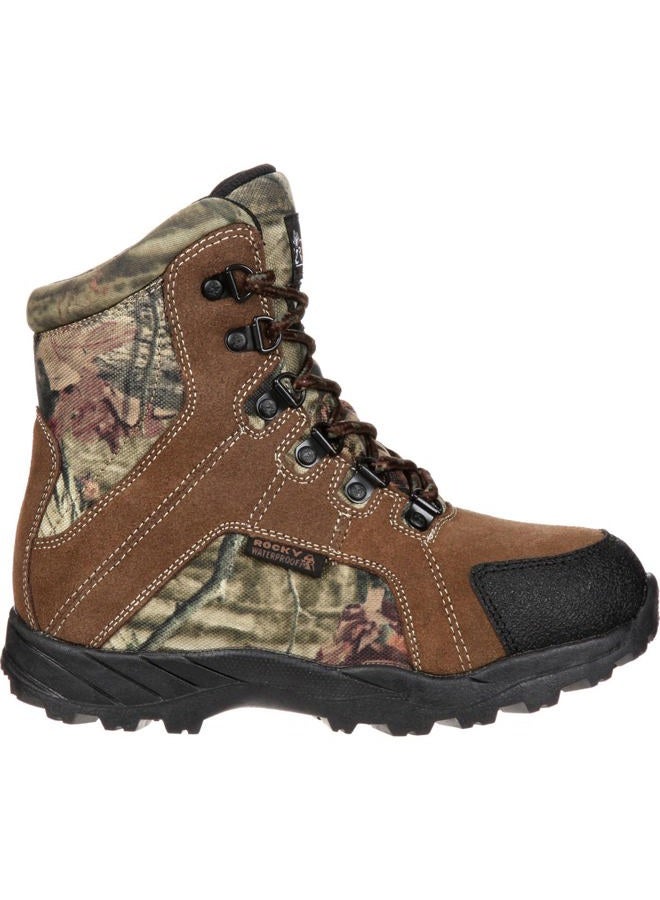 Rocky Unisex-Child Fq0003710 Mid Calf Boot, Mossy Oak Break Up Infinity Camouflage, 4 Big Kid - Image 3