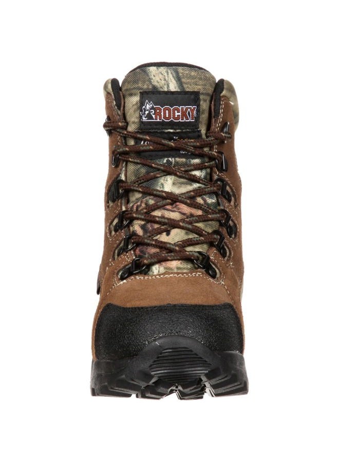 Rocky Unisex-Child Fq0003710 Mid Calf Boot, Mossy Oak Break Up Infinity Camouflage, 4 Big Kid - Image 5