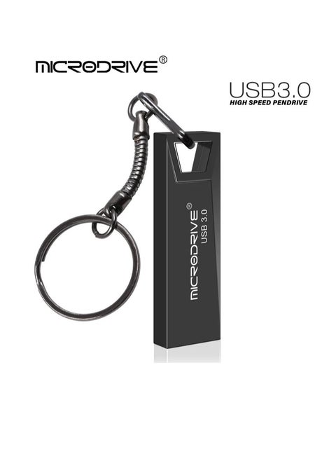 Metal Usb 3.0 Pendrive, Strong And Durable Metal Usb Flash Drive, Fast Data Transfer Metal Keychain U Disk, Shock Proof Flash Usb Stick For Laptop Computer, (1pc, Black 128GB)