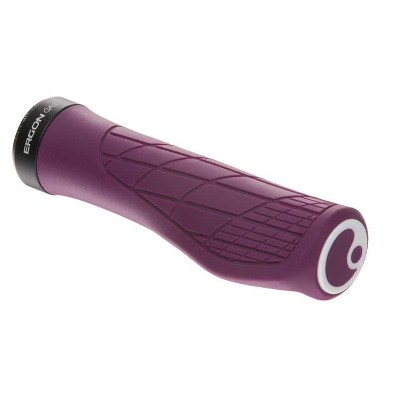 Ergon GA3 Ergonomic Lock-On MTB Grips â€“ Winged Design for Mountain Bike Comfort and Wrist Support, Purple Reign, Small - Image 1
