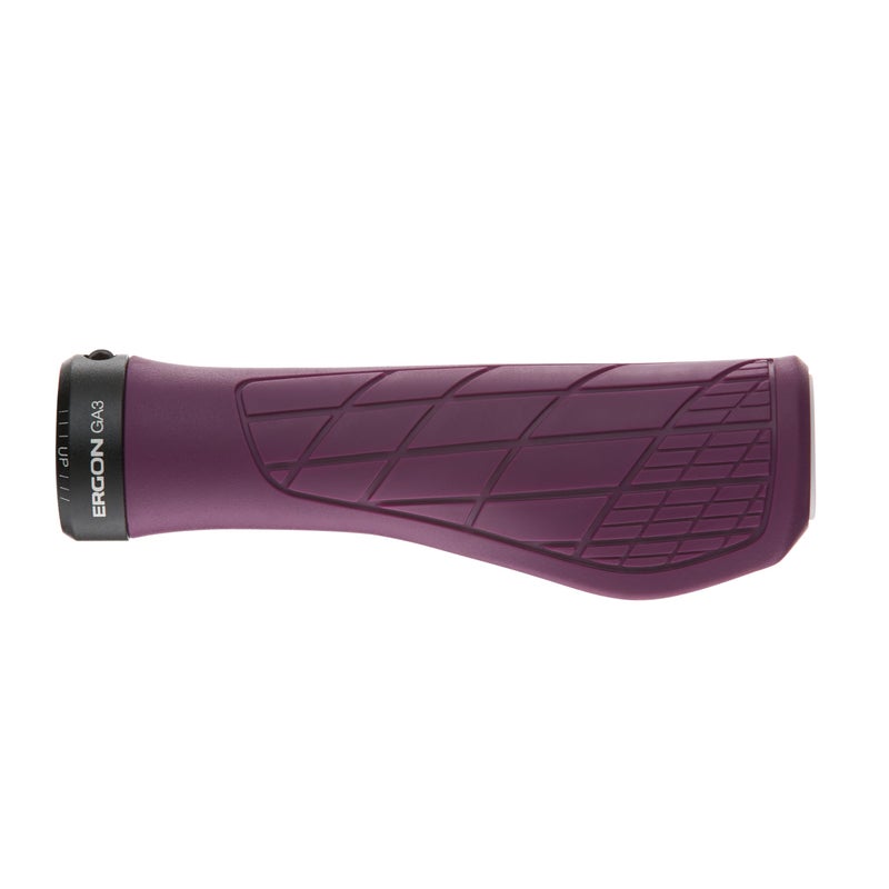 Ergon GA3 Ergonomic Lock-On MTB Grips â€“ Winged Design for Mountain Bike Comfort and Wrist Support, Purple Reign, Small - Image 2
