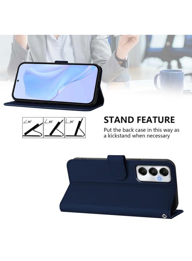 S-TOP Case For Samsung Galaxy A05s 4G Global Skin Feel Solid Color Leather Phone Case with Lanyard - Image 3