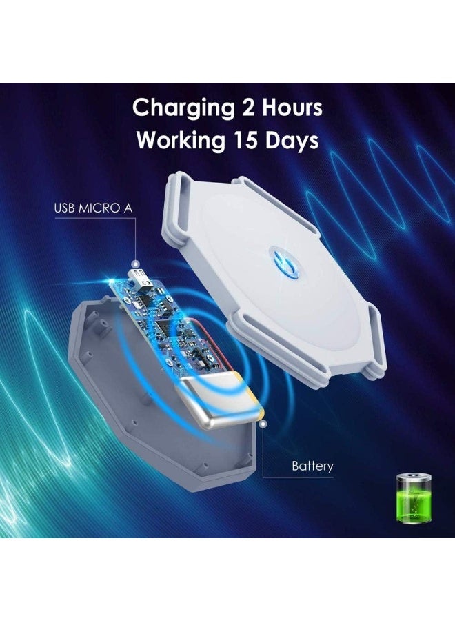 مثبت وضعية قابل للتعديل HSRG، تذكير ذكي بالوضعية مع اهتزاز حساس قابل للتعديل لدعم الجزء العلوي من الظهر ومنع انحناء الظهر، للرجال والنساء والأطفال - Image 5