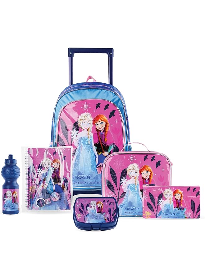 ترو كير مجموعة فروزن We Lead Together 6 في 1 بعجلات للبنات، مقاس 16 بوصة، وردي - Image 1